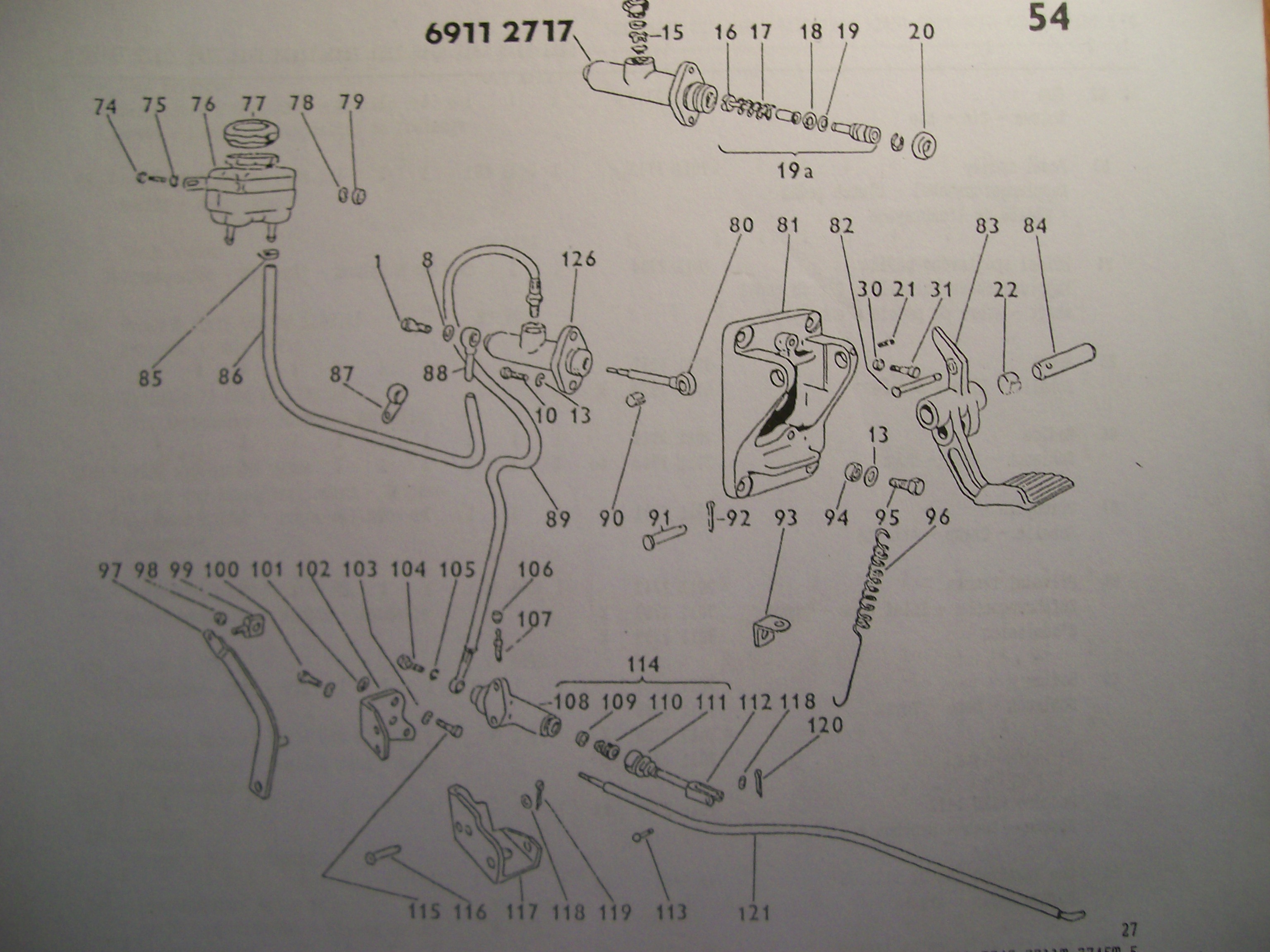 Pružina spojkového pedálu (135/18/2,5) - Zetor URI