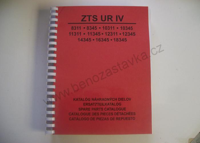 Katalog náhradních dílů Zetor URIV - 8311 8345 10311 10345 11311 11345 18345