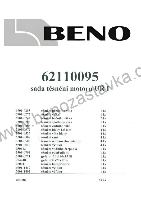 Sada těsnění motoru 4 válec - Zetor URI