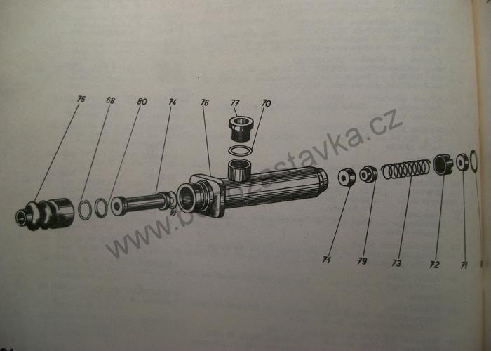 Pružina brzdového válce (85/14/1) - Zetor