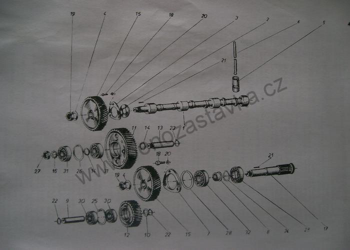 Podložka vačkové hřídele - Zetor