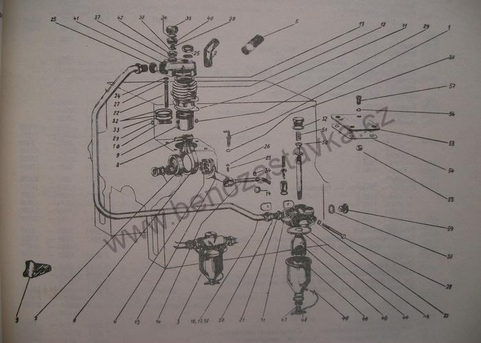 Těsnění víka kompresoru - Zetor