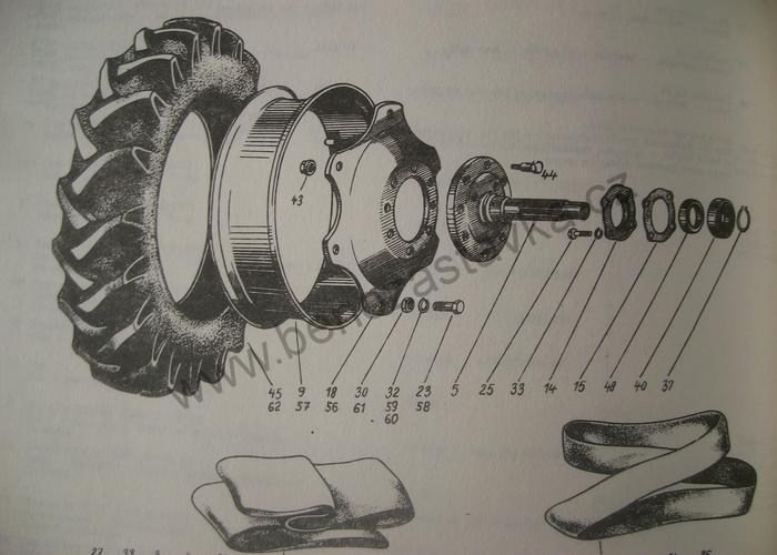 Těsnění víka hřídele kola - Zetor