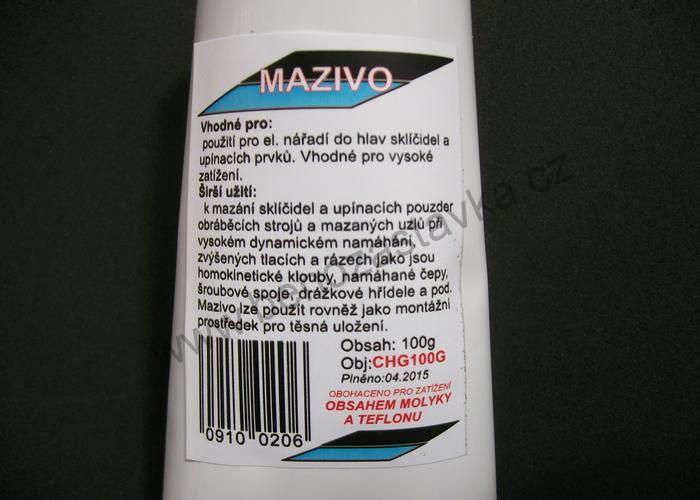 Mazivo do hlav elektrických kladiv,vrtaček a strojů - 100g