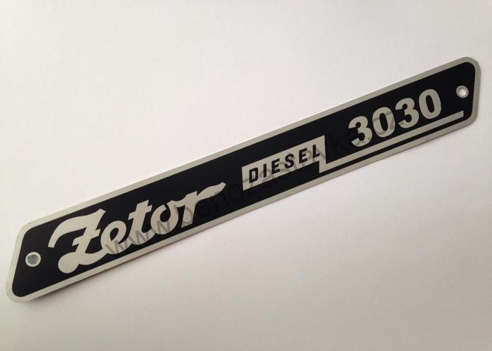 Nápis Zetor 3030 hliník - Zetor 3030