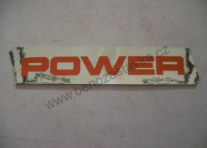 Lesklý nápis POWER, pravý - Zetor URII