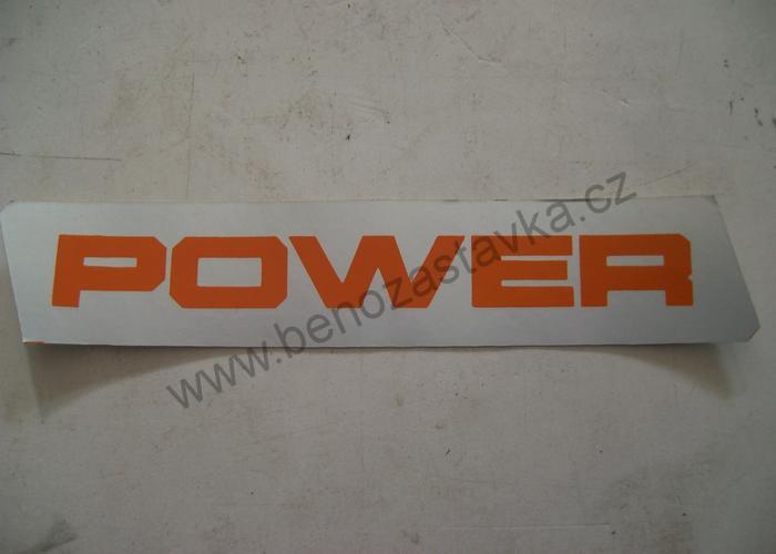 Matný nápis POWER, pravý - Zetor URII