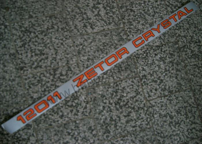Nápis boční pravý Zetor Crystal 12011, MATNÝ - Zetor URII