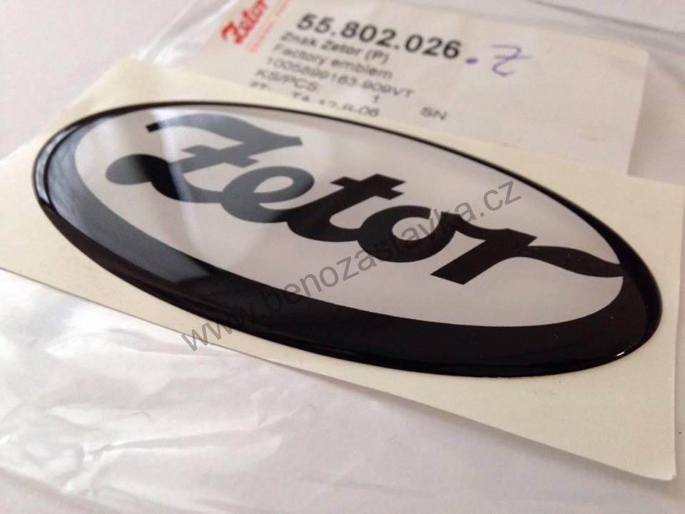 Zetor znak, plastická samolepka