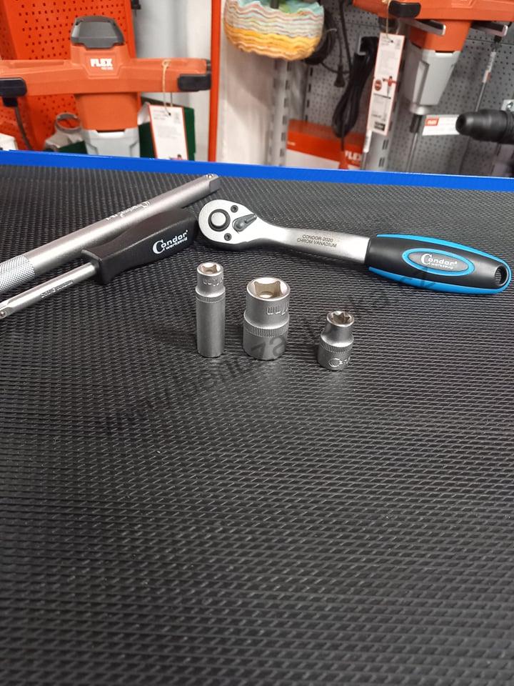 Modul s nářadím - 1/2" + 1/4" + 3/8" - 85 kusů - CONDOR