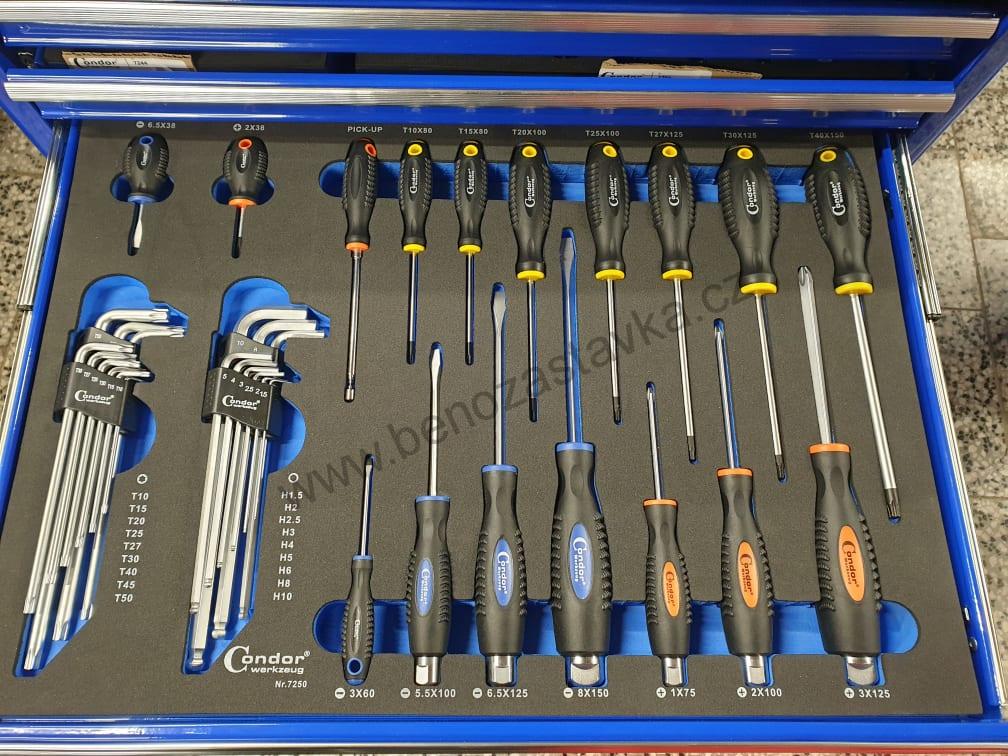 Modul šroubováků a klíčů + imbusy - úderové provedení 5x PL + 4X PH + 6X TX - CONDOR