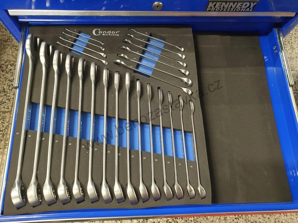 Modul - sada klíčů očkových - 6-32 mm - 25 kusů - CONDOR