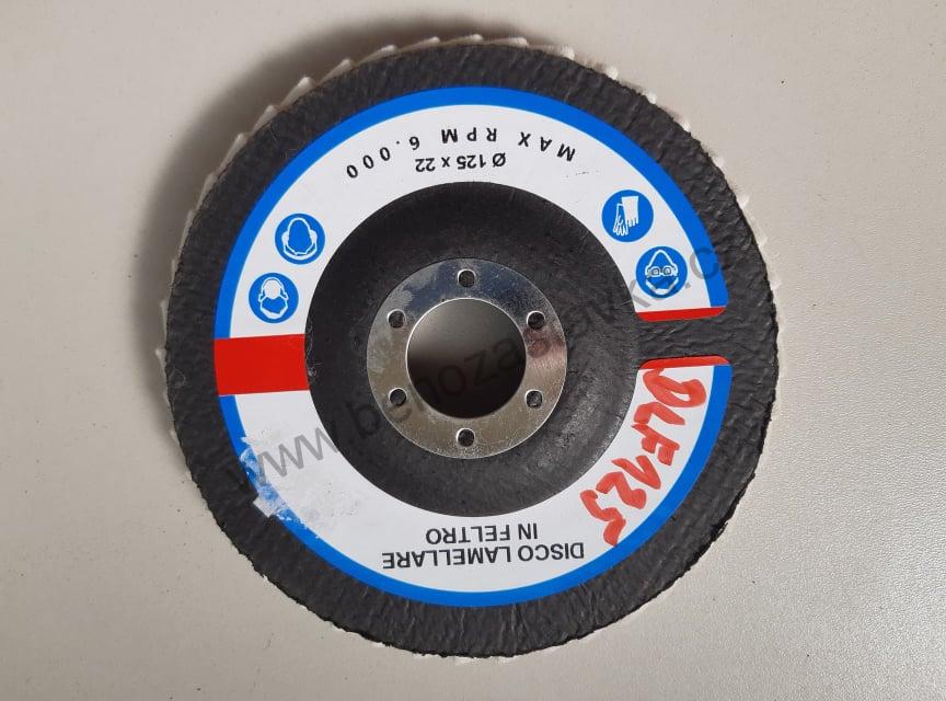 Filcový lamelový kotouč - 125x22,23 mm