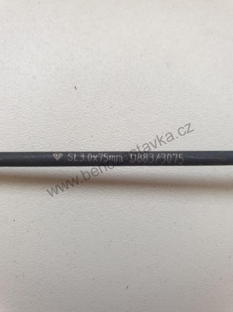 Šroubovák plochý elektrikářský - DIA hrot - 3x75 mm - FERVI