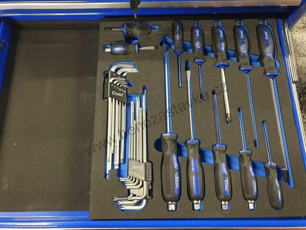 Modul šroubováků a klíčů + imbusy - úderové provedení - 3-10mm, PH0-4 - 2/3 30 kusů - CONDOR