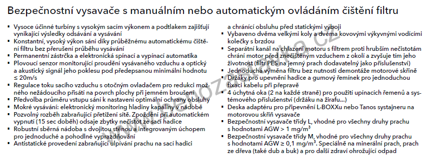 SET Bezpečnostní vysavač s automatickým čištěním filtru VCE 33 L AC - FLEX