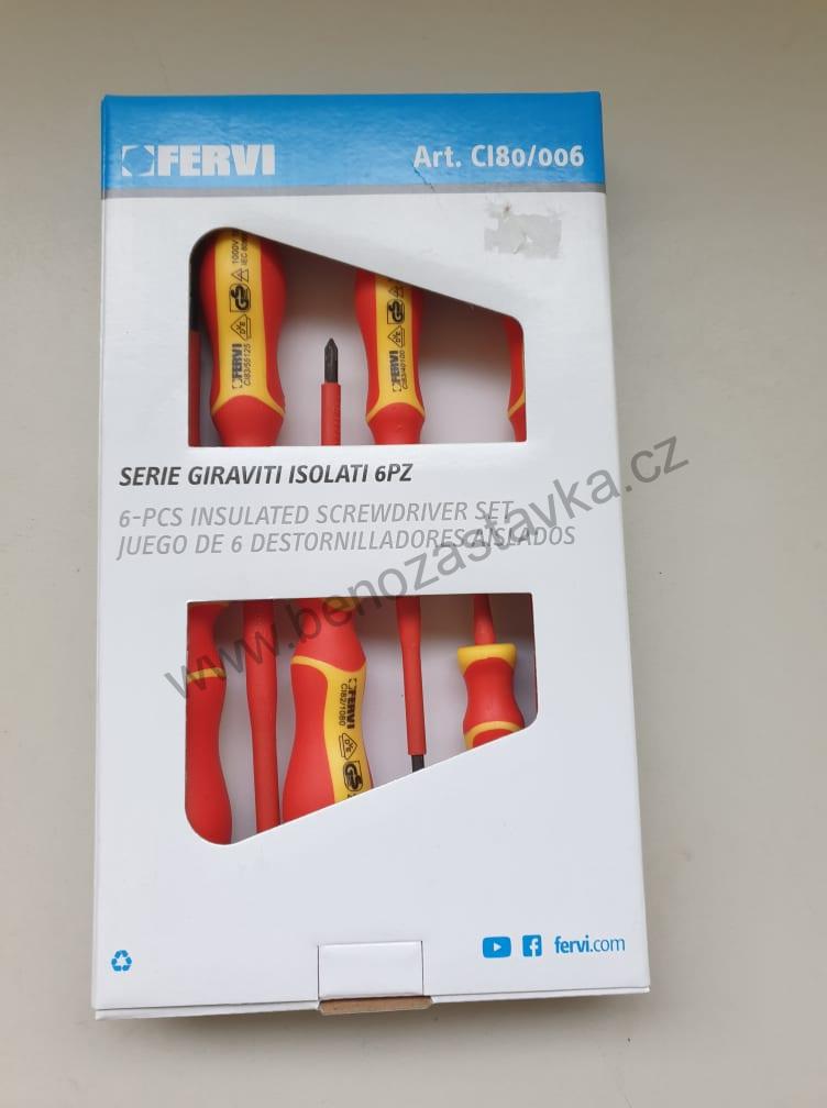 Sada elektřikářských šroubováků 6ks - FERVI