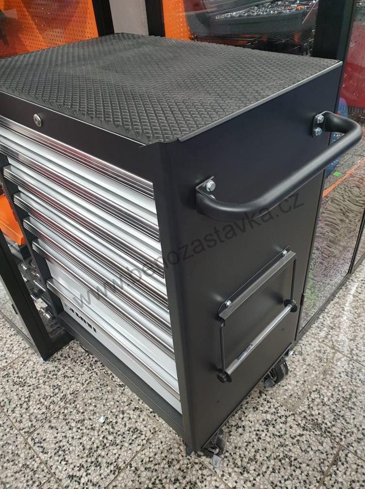 Dílenský vozík na nářadí pojízdný, 7 zásuvek - FERVI BLACK