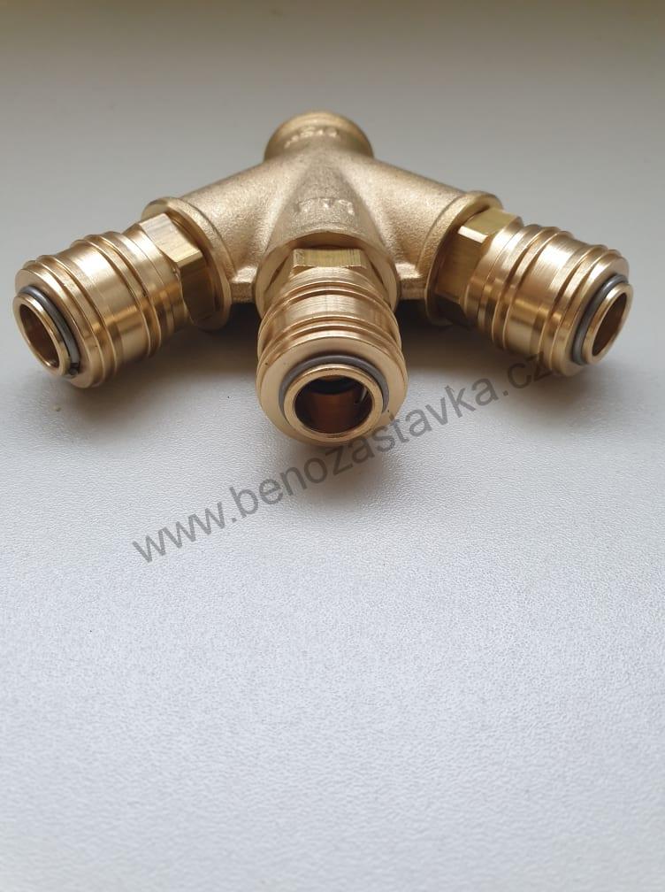 Roztrojka 1/2" s rychlospojkami