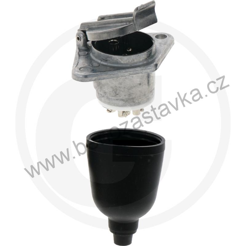 Zásuvka, 7-pólová 12/24V-16A - ISO 1185 (Typ N)