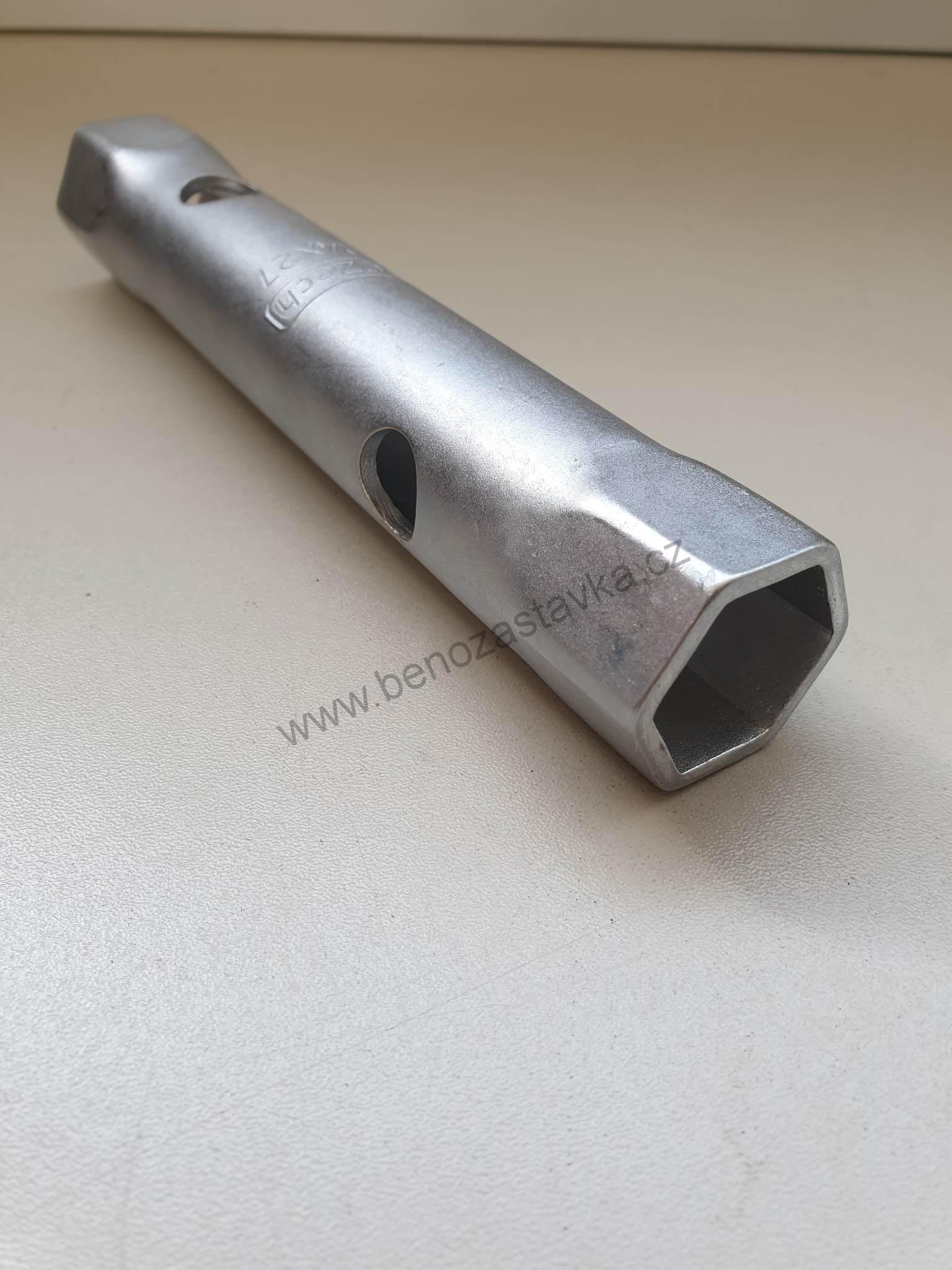 Klíč trubkový otevřený oboustranný 24x27mm CrV brynýrovaný