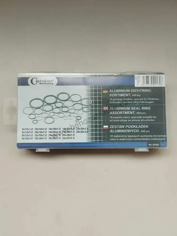 Velká sada kroužků AL - hliník - 450ks - 18 velikostí