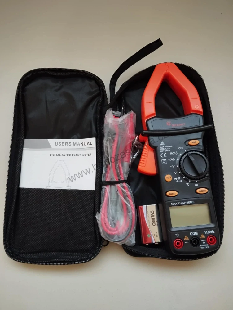 Digitální AC/DC klešťový měřič s integrovaným multimetrem