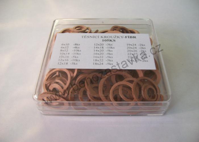 Sada fibrových těsnících kroužků 105 Kusů