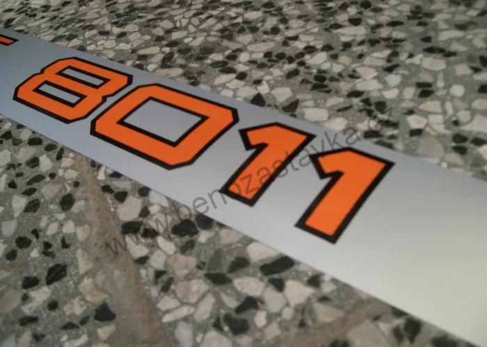 Nápis Zetor 8011, pravý - Zetor URII