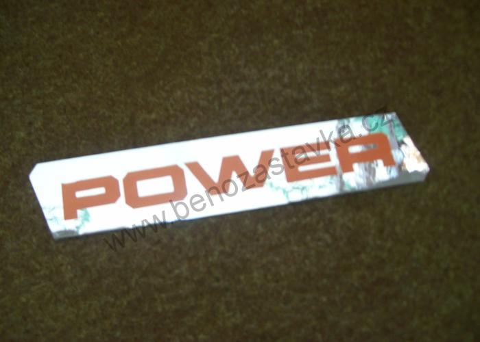 Lesklý nápis POWER, pravý - Zetor URII