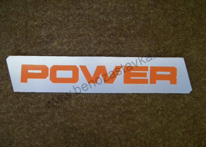 Matný nápis POWER, pravý - Zetor URII