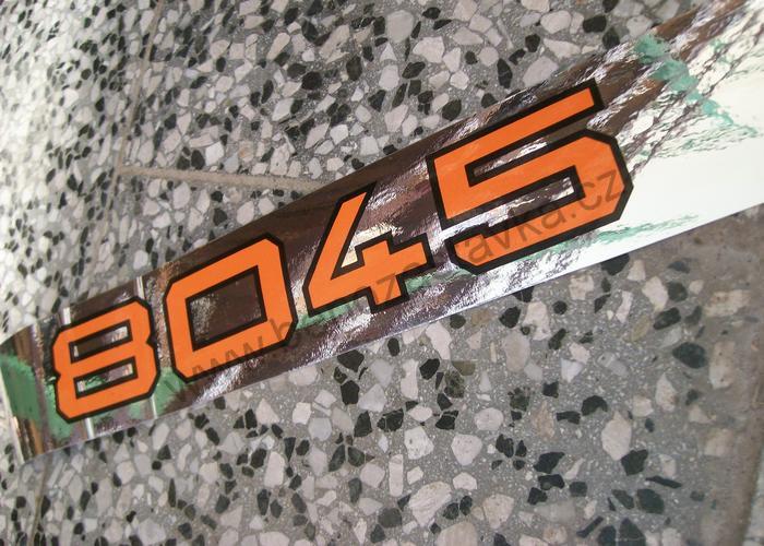Lesklý nápis Zetor 8045, pravý - Zetor URII