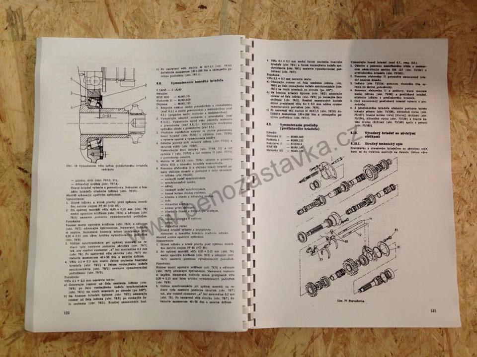 Dílenská příručka Zetor 8211 8245 9211 9245 10211 10245 11211 11245 až 16245 