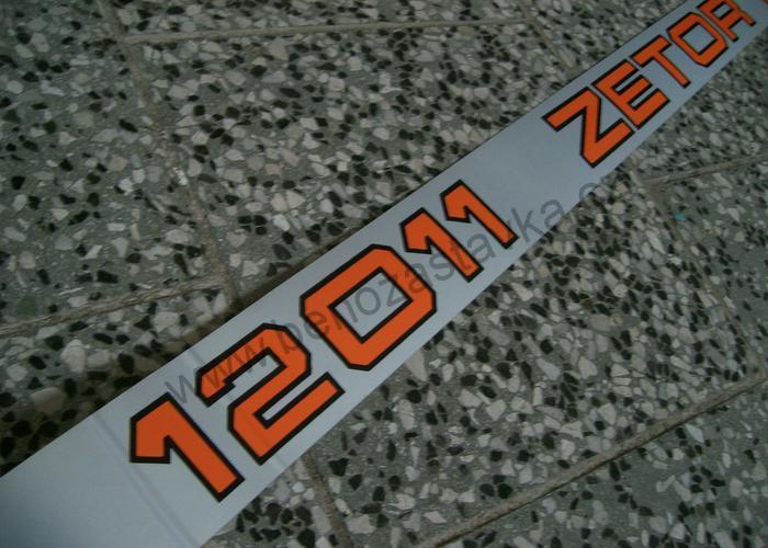 Nápis boční pravý Zetor Crystal 12011, MATNÝ - Zetor URII