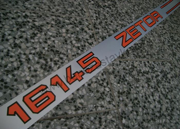 Nápis Zetor 16145 pravý
