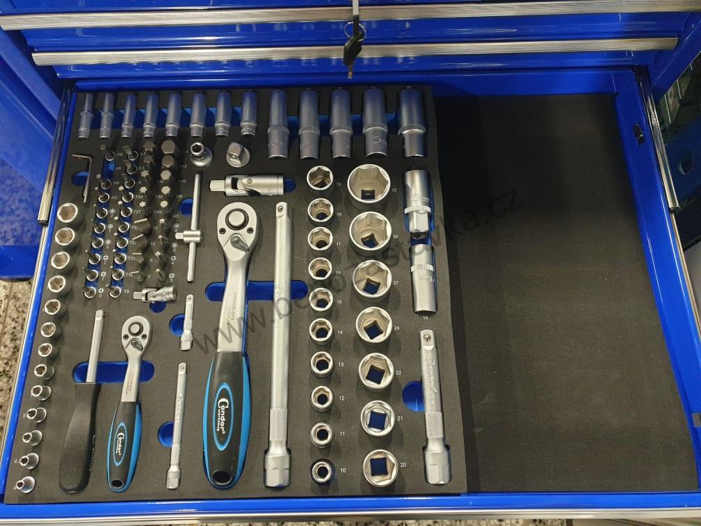 Modul - sada hlavic a ráčen v pěně 2/3 - 1/4"+1/2", 98 ks., 4-32 mm - CONDOR