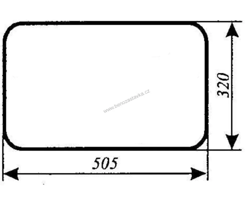Sklo zadní spodní - Zetor URI