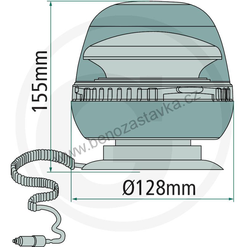 Maják otočný LED 12/24V - GRANIT