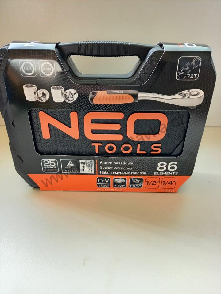 Sada Gola 1/4"-1/2" 86 kusů - NEO TOOLS