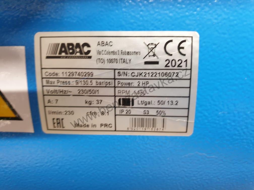 Kompresor pístový Super Silent Abac OS20P-1,5-50CM - VSK Profi