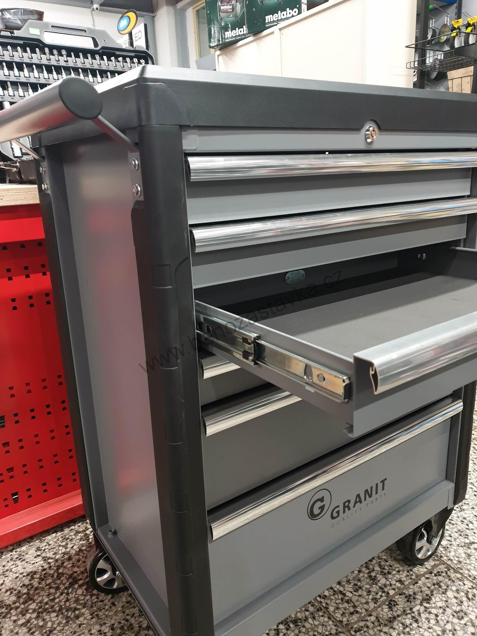 Profesionální dílenský vozík - 6 zásuvek - LIMITED EDITION GREY