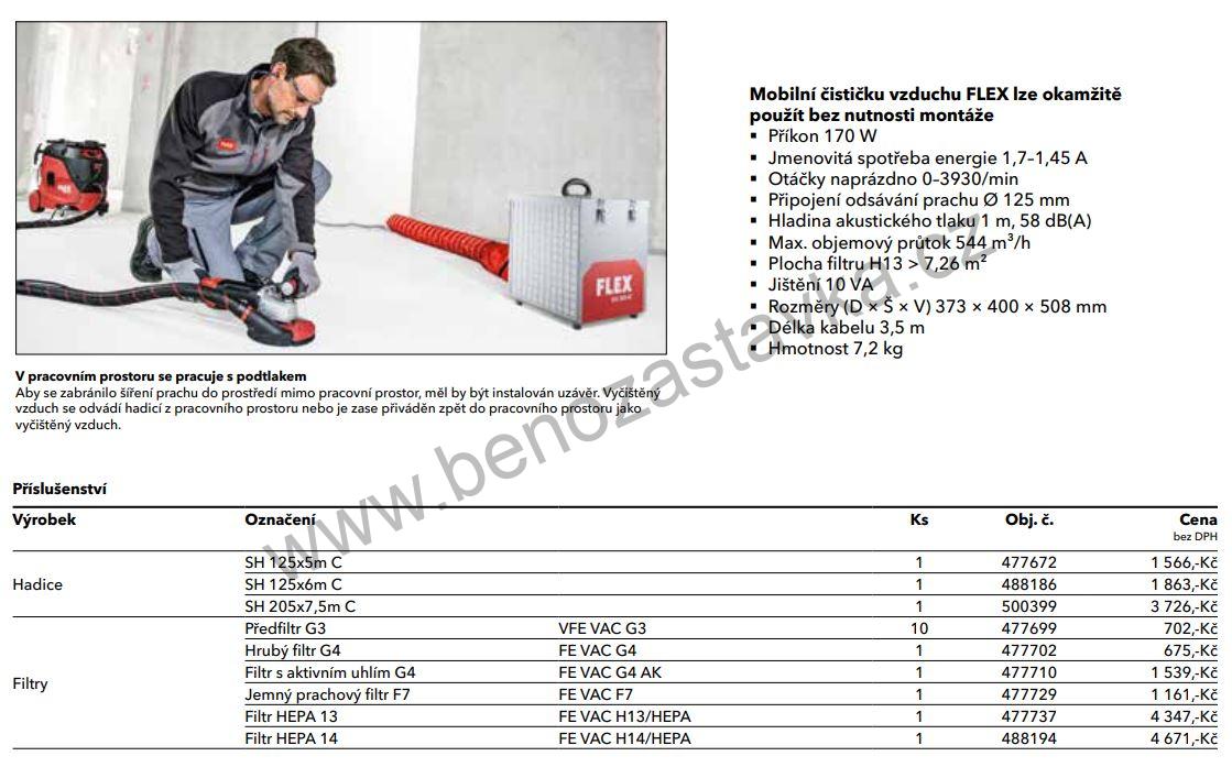 Stavební čistička vzduchu VAC 800-EC - FLEX