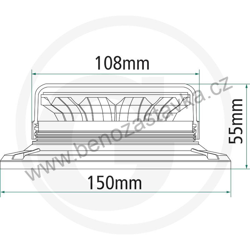 Otočný maják LED 12/24V - GRANIT