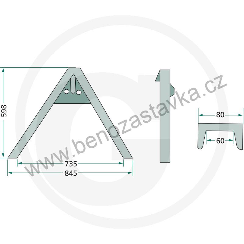 Nosný trojúhelník do 1500kg