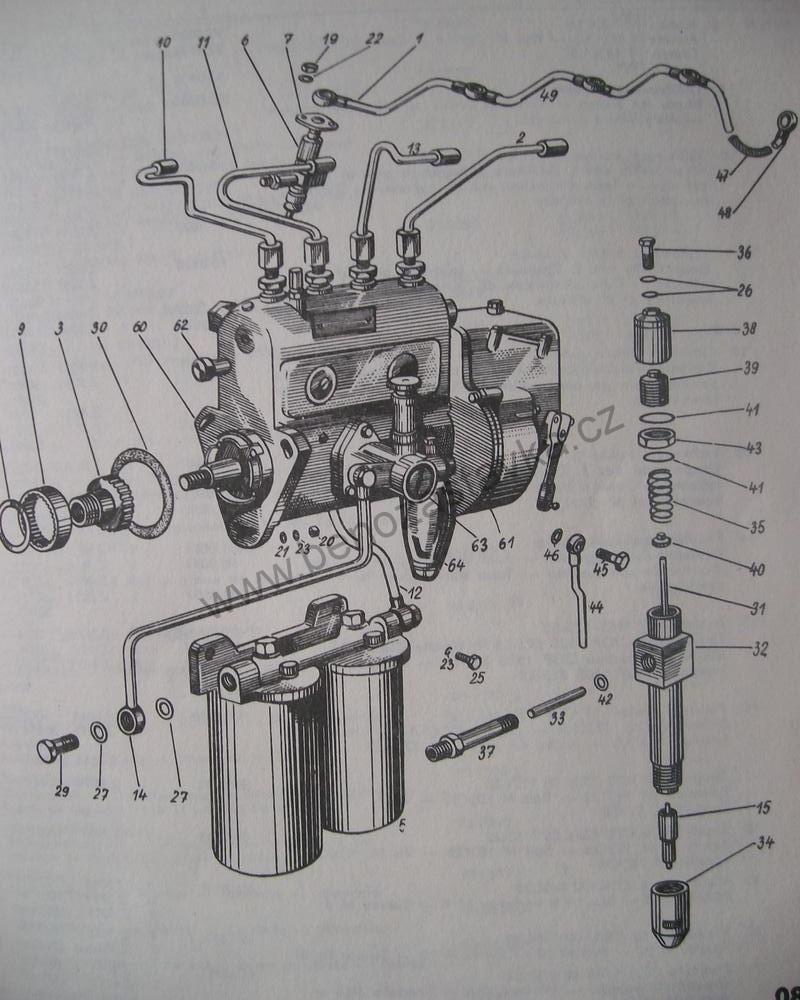Přiváděcí trubka paliva - Zetor 