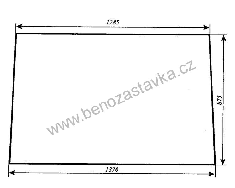 Sklo čelní, BK 7011 - Zetor URI, kabina Prešov, SK