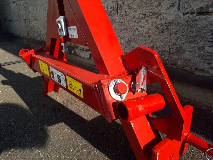 Přepravní vidlice balíků, tříbodové upevnění - sklopná s čepem - GRANIT 