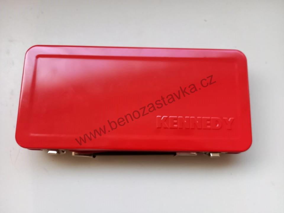 Sada očkoplochých ráčnových klíčů KENNEDY - 23ks - v kufru