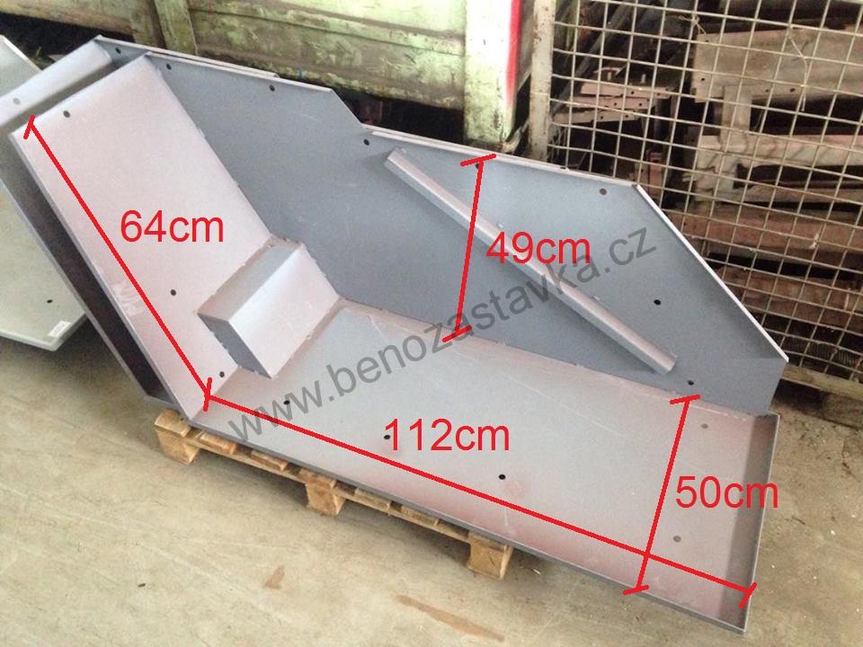 Pravý zadní blatník s kapsou pro sedadlo spolujezdce - Zetor 5611 až 6911