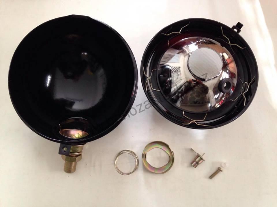 Levý ORIGINAL světlomet přední kovový, asymetrický - Zetor